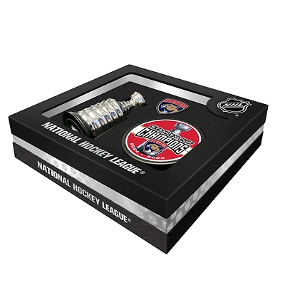Florida Panthers 2025 Stanley Cup Champions Mini Replica Stanley Cup & Puck Gift Box Set