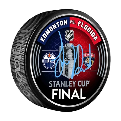 Sam Reinhart Florida Panthers Autographed 2025 Stanley Cup Final Dueling Matchup Hockey Puck