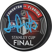 Sam Reinhart Florida Panthers Autographed 2025 Stanley Cup Final Dueling Matchup Hockey Puck