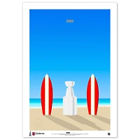 Florida Panthers 2025 Stanley Cup Champions 24" x 36" Minimalist Fine Art Print
