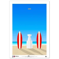 Florida Panthers 2025 Stanley Cup Champions 14" x 20" Minimalist Fine Art Print