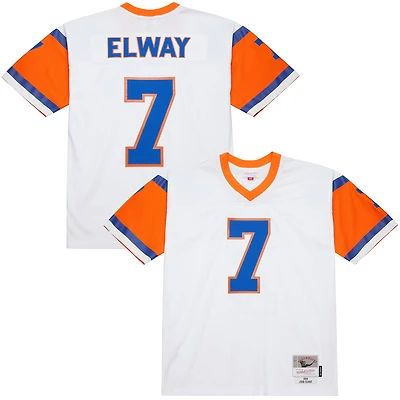 Men's Mitchell & Ness John Elway White Denver Broncos 1994 Legacy Replica Jersey