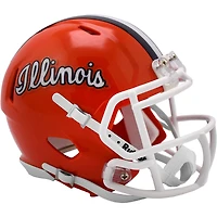 Illinois Fighting Illini Riddell Script Orange Speed Replica Mini Helmet