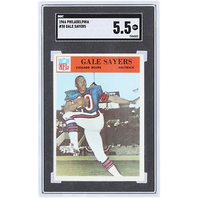 Gale Sayers Chicago Bears 1966 Philadelphia #38 SGC Authenticated 5.5 Rookie Card