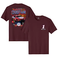 Men's Trackhouse Racing Team Collection Maroon Ross Chastain Busch Light Apple Car T-Shirt