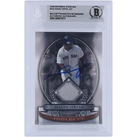 David Ortiz Boston Red Sox Autographed 2008 Bowman Sterling Jersey Relic #BS-DO Beckett Fanatics Witnessed Authenticated Card