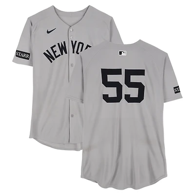 Carlos Rodón New York Yankees Game-Used #55 Gray Nike Jersey vs. Athletics on May 10, 2025