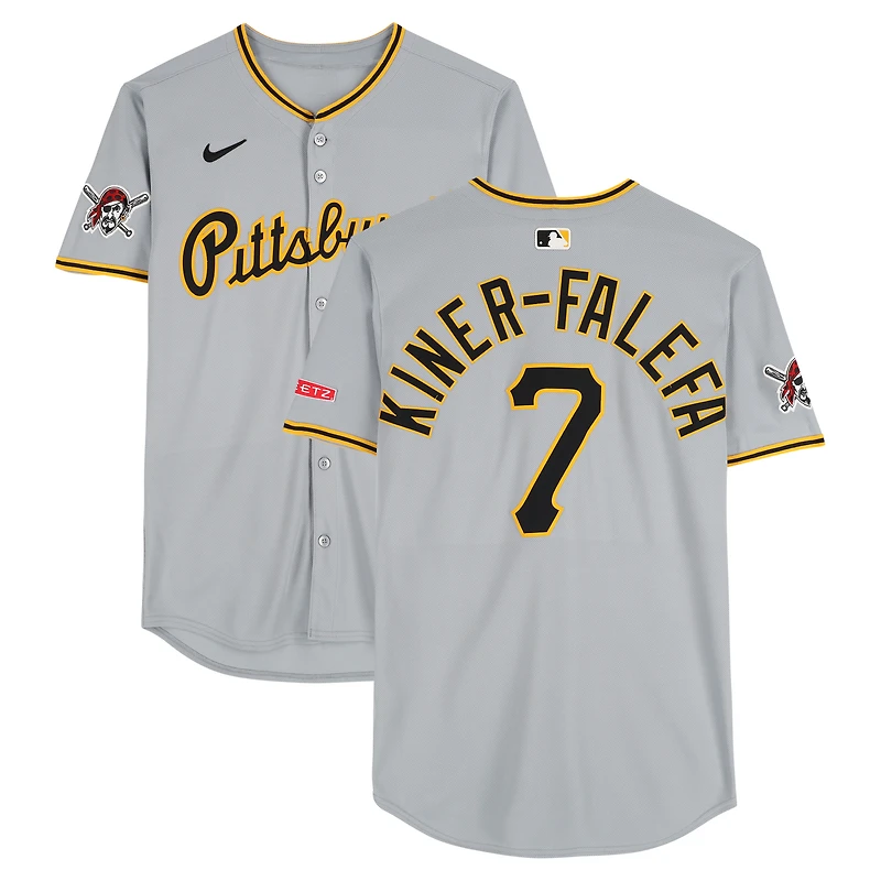 Isiah Kiner-Falefa Pittsburgh Pirates Game-Used #7 Gray Nike Jersey vs. New York Mets on May 13 & Philadelphia Phillies on May 16, 2025