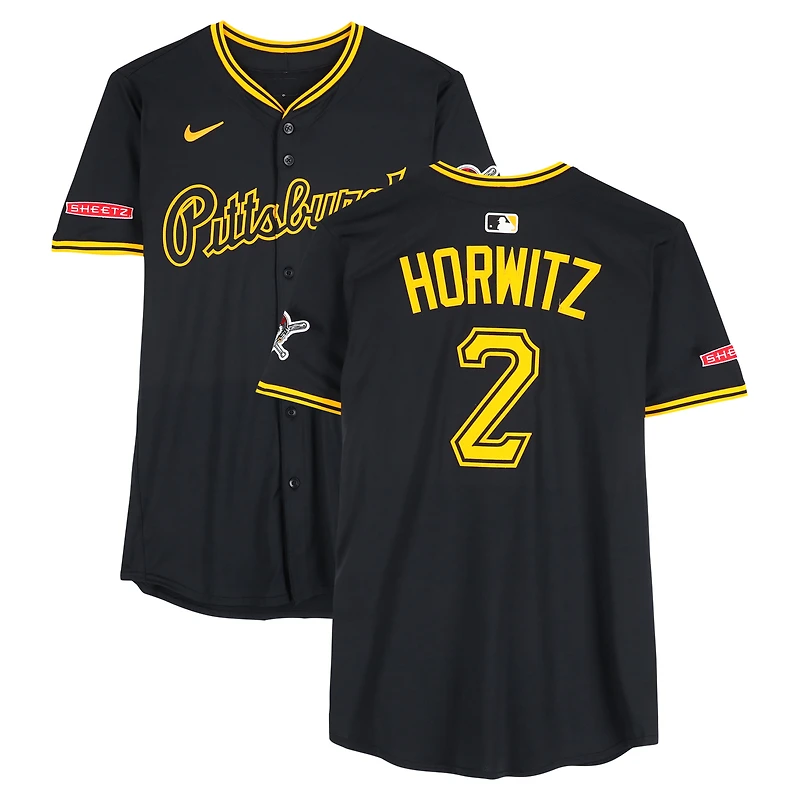 Spencer Horwitz Pittsburgh Pirates Game-Used #2 Black Nike Jersey vs. Cincinnati Reds on May 20 & 21, 2025