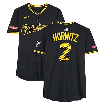 Spencer Horwitz Pittsburgh Pirates Game-Used #2 Black Nike Jersey vs. Cincinnati Reds on May 20 & 21, 2025
