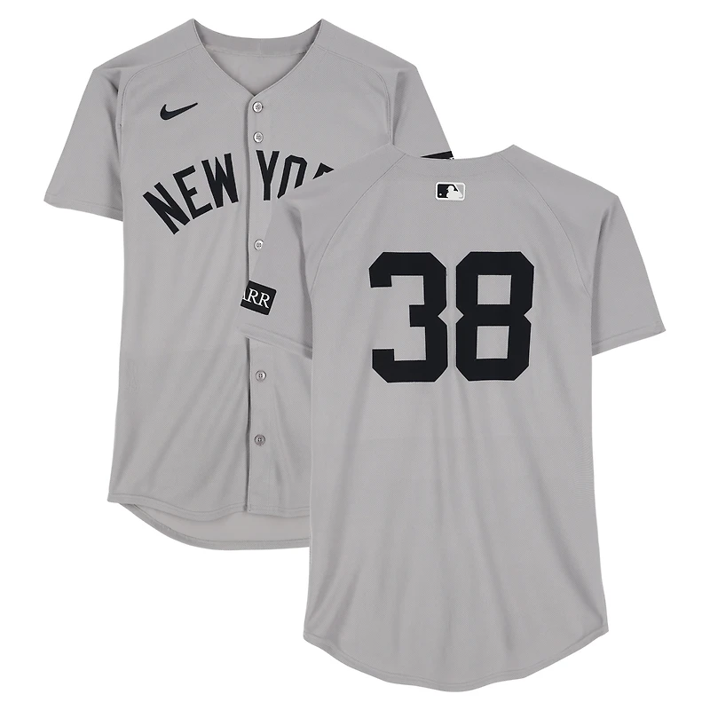 Devin Williams New York Yankees Player-Worn #38 Gray Nike Jersey vs. Seattle Mariners on May 14, 2025