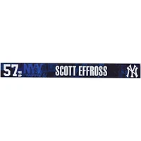 Scott Effross New York Yankees Player-Issued #57 Navy Nameplate from 2025 MLB Spring Training