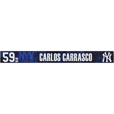 Carlos Carrasco New York Yankees Player-Issued #59 Navy Nameplate from 2025 MLB Spring Training