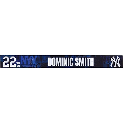 Dominic Smith New York Yankees Player-Issued #22 Navy Nameplate from 2025 MLB Spring Training