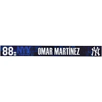 Omar Martinez New York Yankees Player-Issued #88 Navy Nameplate from 2025 MLB Spring Training