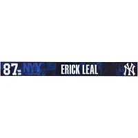 Erick Leal New York Yankees Player-Issued #87 Navy Nameplate from 2025 MLB Spring Training