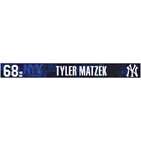 Tyler Matzek New York Yankees Player-Issued #68 Navy Nameplate from 2025 MLB Spring Training