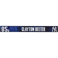 Clayton Beeter New York Yankees Player-Issued #85 Navy Nameplate from 2025 MLB Spring Training