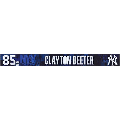 Clayton Beeter New York Yankees Player-Issued #85 Navy Nameplate from 2025 MLB Spring Training