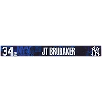 JT Brubaker New York Yankees Player-Issued #34 Navy Nameplate from 2025 MLB Spring Training