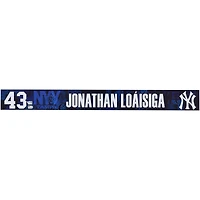 Jonathan Loáisiga New York Yankees Player-Issued #43 Navy Nameplate from 2025 MLB Spring Training