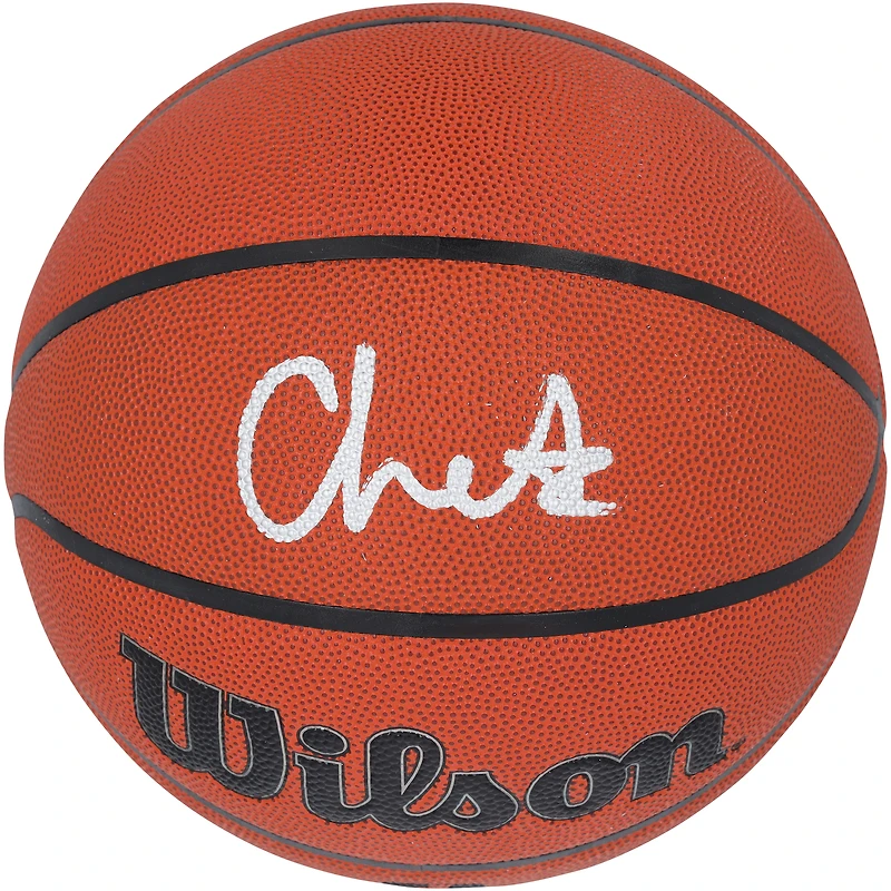 Chet Holmgren Oklahoma City Thunder Autographed Wilson Authentic Series Indoor/Outdoor Basketball