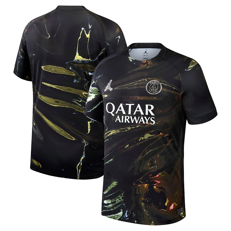 Men's Jordan Brand Black Paris Saint-Germain 2025/26 Night Edition Stadium Replica Jersey