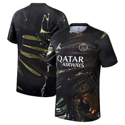 Men's Jordan Brand Black Paris Saint-Germain 2025/26 Night Edition Stadium Replica Jersey