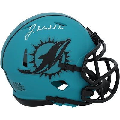 Jaylen Waddle Miami Dolphins Autographed Riddell Rave Speed Mini Helmet