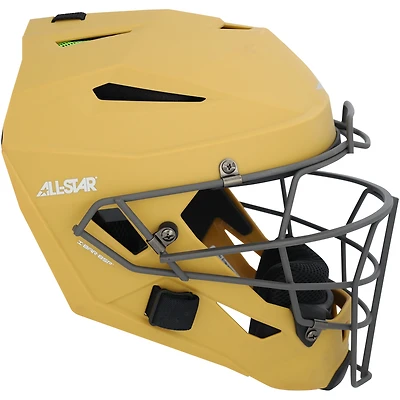 Adley Rutschman Baltimore Orioles Game-Used Tan Catcher's Mask vs. Washington Nationals on May 18, 2025