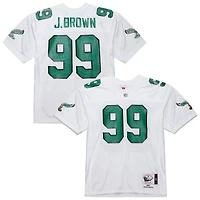 Men's Mitchell & Ness Jerome Brown White Philadelphia Eagles 1991 Authentic Throwback Retired Player Jersey