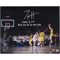 Tyrese Haliburton Indiana Pacers Autographed 16" x 20" 2025 NBA Finals Game 1 Game Winning Shot vs. Oklahoma City Thunder Photograph with Multiple Inscriptions - Limited Edition of 25