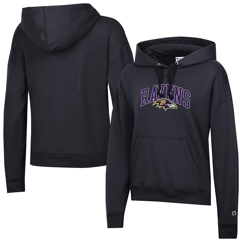 Women's Champion  Black Baltimore Ravens Powerblend Hoodie
