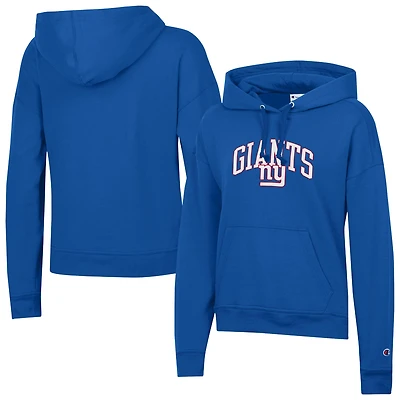 Women's Champion  Royal New York Giants Powerblend Hoodie
