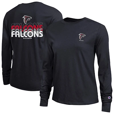 Women's Champion  Black Atlanta Falcons Core Long-Sleeve T-Shirt