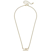 CANVAS Style LSU Tigers 18k Gold-Plated Varsity Word Necklace
