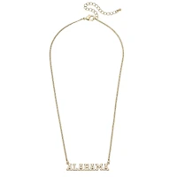 CANVAS Style Alabama Crimson Tide 18k Gold-Plated Varsity Word Necklace