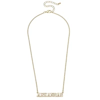 CANVAS Style Arkansas Razorbacks 18k Gold-Plated Varsity Word Necklace
