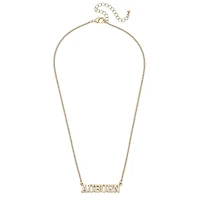CANVAS Style Auburn Tigers 18k Gold-Plated Varsity Word Necklace