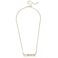 CANVAS Style Clemson Tigers 18k Gold-Plated Varsity Word Necklace