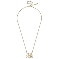 CANVAS Style Ole Miss Rebels 18k Gold-Plated Varsity Word Necklace