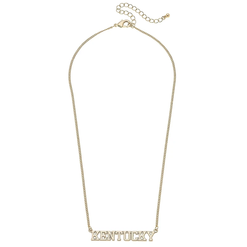 CANVAS Style Kentucky Wildcats 18k Gold-Plated Varsity Word Necklace