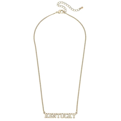 CANVAS Style Kentucky Wildcats 18k Gold-Plated Varsity Word Necklace