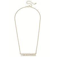 CANVAS Style Tennessee Volunteers 18k Gold-Plated Varsity Word Necklace