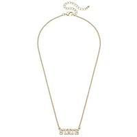 CANVAS Style Mississippi State Bulldogs 18k Gold-Plated Varsity Word Necklace
