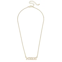CANVAS Style Missouri Tigers 18k Gold-Plated Varsity Word Necklace