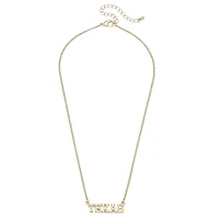 CANVAS Style Texas Longhorns 18k Gold-Plated Varsity Word Necklace