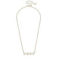 CANVAS Style Ohio State Buckeyes 18k Gold-Plated Varsity Word Necklace