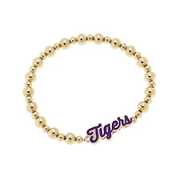 CANVAS Style LSU Tigers 18k Gold-Plated Script Stretch Bracelet