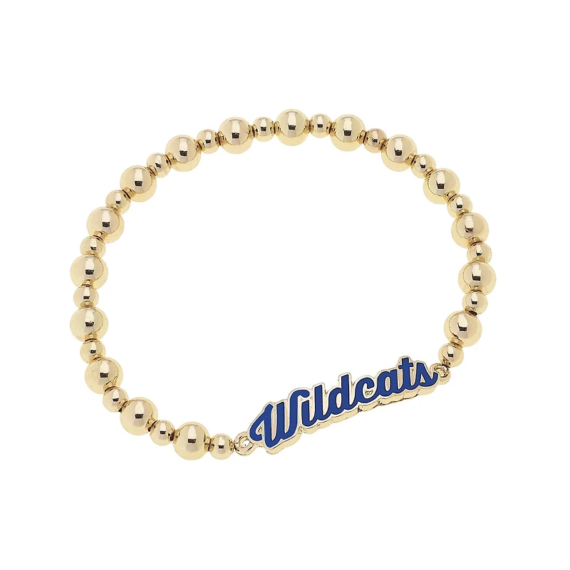 CANVAS Style Kentucky Wildcats 18k Gold-Plated Script Stretch Bracelet